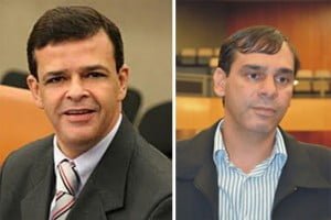Vereadores Paulo Borges e Wellington Peixoto: eles contam com a complacência dos colegas