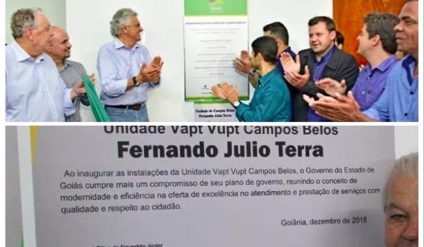 Vapt Vupt Inaugurado Por Caiado Em Campos Belos Foi Inaugurado Na