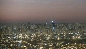 Vista aérea de Goiânia (Foto: Reprodução/TV Anhanguera)